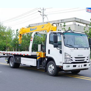 Nouveau camion grue à plateau plat Diesel ISUZU 700P 5 tonnes 4x2 avec flèche simple - Product Image 1