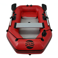 Bateau de pêche gonflable rigide électrique haute vitesse Hailebao pour 2 personnes, conception pliable stable, idéal pour la dérive et le surf