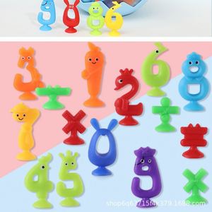 Juguetes de baño con ventosas de animales para niños, juguetes de ensamblaje cognitivo para educación temprana, hechos de plástico, divertidos juguetes pegajosos para el baño - Product Image 4
