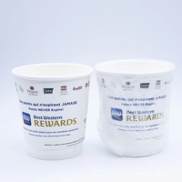 Gelas Kertas Kopi Biodegradable Sekali Pakai dengan Logo Printer Kustom untuk Minuman Panas Grosir