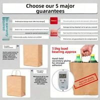 Sacs fourre-tout personnalisés en papier kraft pour cadeaux, bubble tea à emporter, essentiels pour le festival du dragon, impression couleur disponible, en stock