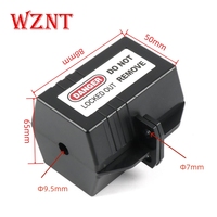 WZNT-NT-P01P Boîtier de verrouillage à clé en polystyrène noir pour prise 110V, certifié CE/ISO, installation facile, sécurité industrielle LOTO