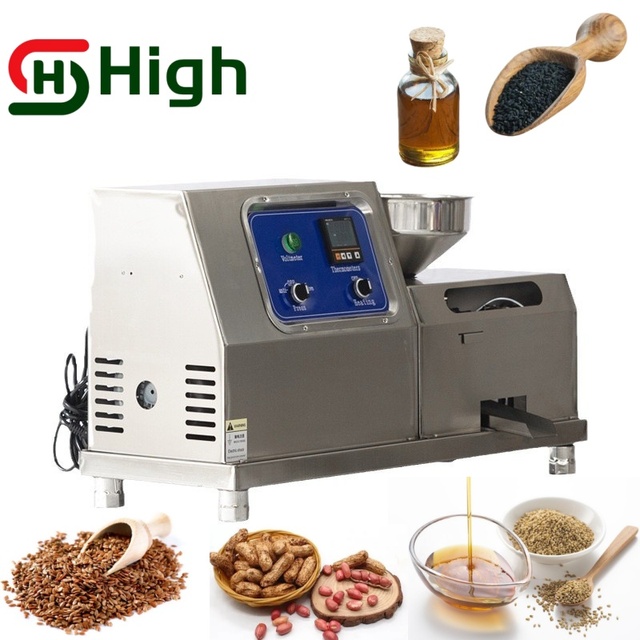 20kg/hour Hot Sale Home Use Peanut Rapeseed Sunflower Seed Black Seed Olive Oil Pressers Oil Extraction Machine