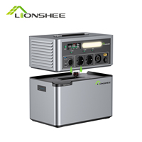 Centrale Électrique Portable LiFePo4 2500W à Onde Sinusoïdale Pure, Système de Stockage d'Énergie Solaire et CA Empilable