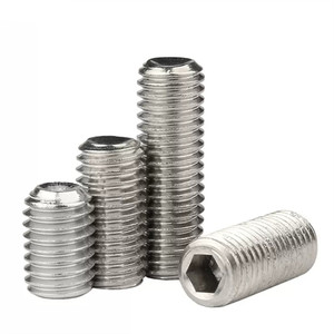 # 2-56 # 4-40 # 6-32 # 8-32 # Tornillo de Fijación Hexagonal sin Cabeza SS304 de 10-24, M3 x 40 mm, DIN916 - Product Image 1