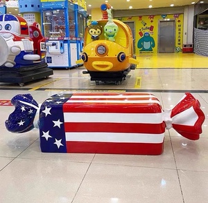 <span class=keywords><strong>Caramelle</strong></span> a forma di scultura in fibra di vetro su misura con materiale in resina lungo rettangolo panca per sedia a riposo per decorare parchi - Product Image 6