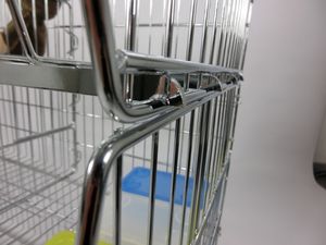 금속 쌓을수 있는 크롬 철사 저장 바구니 - Product Image 6