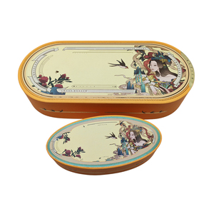 Linshi Nhà Máy Chuyên Nghiệp Tùy Chỉnh Sang Trọng Món Quà Giáng Sinh Cookie Sô Cô La Marcaron Hình Dạng Hình Bầu Dục Giấy Bao Bì Hộp Với Logo - Product Image 3