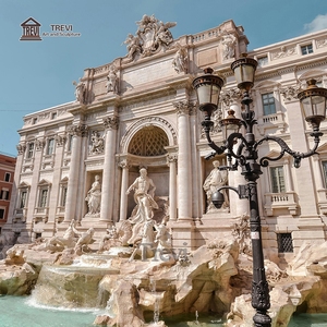 Fuente <span class=keywords><strong>Trevi</strong></span> de Mármol Blanco Grande y Famosa de Alta Calidad para Jardín Exterior - Product Image 6