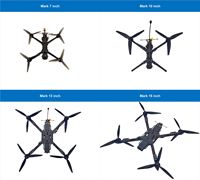 Kit de drone de course FPV de 13 pouces à monter soi-même, moteur sans balais, charge utile de 7 kg, 5,8 G, 48 canaux, 3 W, 15 km, kit de drone RC