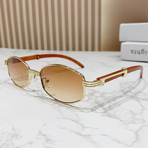 Lunettes de soleil ovales tendance rétro pour hommes et femmes, protection UV, pour les voyages en plein air et la conduite - Product Image 3