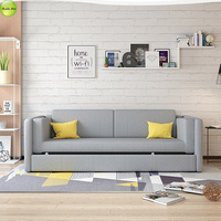 Ensemble de canapé-lit pliable moderne en tissu lin pour hôtel, appartement, salon
