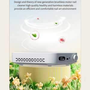 Vente directe d'usine, série rose, aspirateur à poussière pour ongles de 56 W haute puissance, matériau ABS, filtre à poussière pour salon de manucure, logo personnalisé en gros - Product Image 3