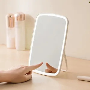 Youpin JORDAN JUDY LED specchio per trucco Smart Portable Desktop Ladies Makeup Light regolabile Women Girls specchi rettangolari