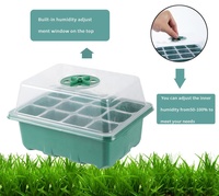 Boîte de culture pour plantes de jardin avec couvercle, plateau de germination à 6 ou 12 cellules avec dôme