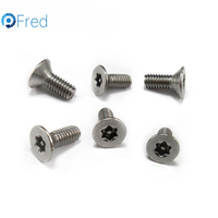 Vis de sécurité antivol à tête fraisée plate Torx en acier inoxydable 304 GB2673, M2 à M12, Grade A2-70