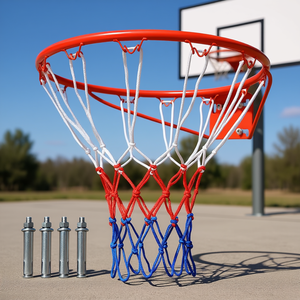 Aro de Baloncesto de Acero DB de 18 Pulgadas con Red, Fácil de Instalar, Accesorio de Repuesto - Product Image 2