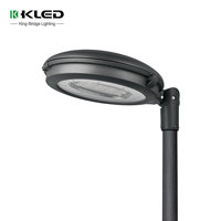 Lampes de jardin LED classiques à design rond, étanches IP66, en alliage d'aluminium, avec capteur photocellule, 40-100W