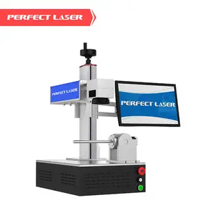 Máy Tính Để Bàn Laser Nhỏ Hoàn Hảo Bao Gồm PC Với Máy Đánh Dấu Laser Sợi Kim Loại Nhôm Quay