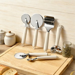 Ensemble de coupe-pizza en acier inoxydable avec trancheuse à nouilles et diviseur de pâte, outil de cuisson pour la cuisine, compatible lave-vaisselle, pour usage domestique - Product Image 2