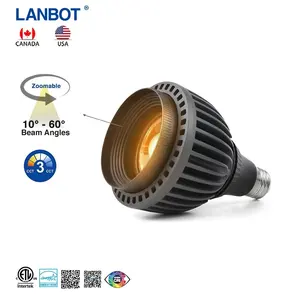 Lampu Sorot LED Par20 Par30 Par38 Warna-warni Tahan Air 5 ~ 18W Kuning Hijau Biru Merah