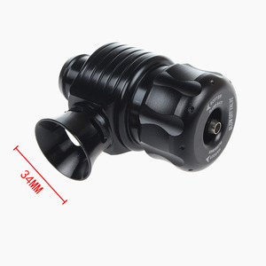 Válvula de alivio de presión turbo ajustable de 72 mm x 87 mm, negra, para modificación y mejora de automóviles - Product Image 2
