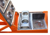 Machine de fabrication de briques de pavage de boue à emboîtement en argile manuelle utilisée par le ménage de qualité supérieure moule pour la construction de béton de ciment de sable