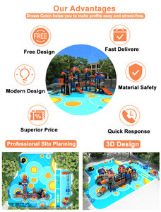 Dream Catch Équipement de terrain de jeu extérieur personnalisé pour enfants Treehouse Toboggan Climbing Set Toddler Outdoor Playground for Kindergarten - Product Image 5