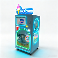 Distributeur automatique de crème glacée molle entièrement automatique, paiement par pièces et QR, pour centres commerciaux et cinémas