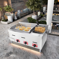 Plaque de cuisson au gaz de table XY pour la cuisson des aliments en cuisine commerciale