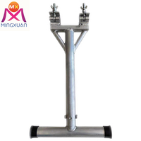 Double bouton unique T-pole 50CM Pipe Clamp Truss Hook Aluminium Stage Lighting Side Arm