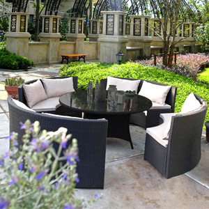 Desain Terbaru Furnitur Rotan Set Sofa dan Meja Set Mebel Rotan - Product Image 5