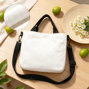 Bolso Bandolera de Lona Sublimable para Transferencia Térmica, Mini Bolso Tote DIY, 4 Colores, Cierre Magnético, Correa Ajustable, Venta al Por Mayor, Regalo - Product Image 6