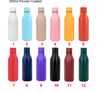 AI-MICH Bouteille isotherme portable en acier inoxydable de haute qualité 550 ml, mignonne, avec impression de logo, cadeau promotionnel d'entreprise