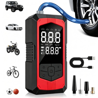 Compresseur d'air portable ABS pour gonflage de pneus, 150 PSI, manomètre numérique, arrêt automatique, gonflage rapide pour