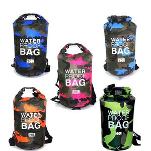 Bolsa seca impermeable de camuflaje táctico de gran capacidad, ligera y personalizada, con correa ajustable para deportes al aire libre - Product Image 2