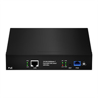 ONT Gigabit de un solo puerto XPON PoE ONU EPON/GPON 802.3at 30W AC100-240V de escritorio FTTH