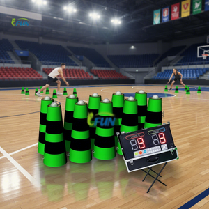 Permainan IPS interaktif dalam ruangan/permainan reaksi/pelatih ringan reaksi dengan kerucut tempur serangan tiup untuk anak-anak dan dewasa - Product Image 1