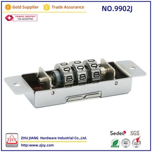 <span class=keywords><strong>Serrure</strong></span> à combinaison intégrée 9902J en alliage <span class=keywords><strong>de</strong></span> zinc, à montage encastré, avec cache <span class=keywords><strong>de</strong></span> protection pour valise, coffret et boîte à outils - Product Image 4