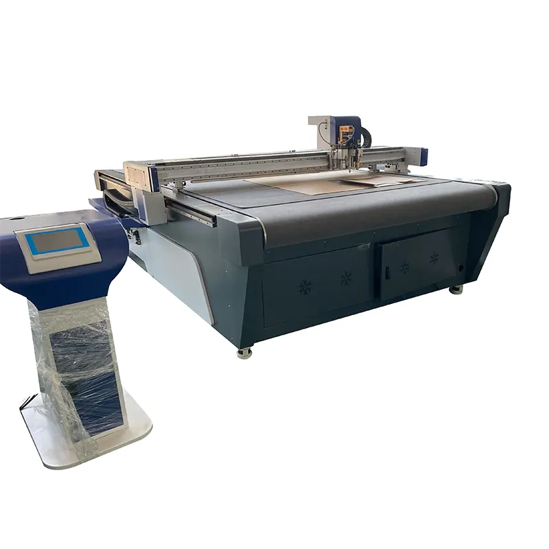 Cuchillo de patrón de cama plana papel de corte de cartón oscilante caja de cartón CNC automática máquina de corte de papel tapiz certificado CE