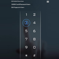 Système de contrôle d'accès WiFi Tuya Smart Home avec empreinte digitale et code PIN, étanche IP66, 10 000 utilisateurs, identification automatique, matériau PC, sécurisé