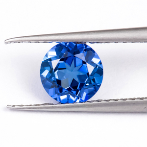 Piedras Sueltas <span class=keywords><strong>de</strong></span> <span class=keywords><strong>Zafiro</strong></span> Azul Real, Corte Brillante Redondo, Creadas en Laboratorio, para Joyería - Product Image 4