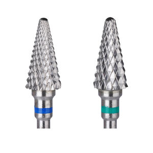 Yaqin Effiziente Entfernung von Nagel gel politur <span class=keywords><strong>3</strong></span>/32 "konische Form Wolframkarbid-Nagel bohrer Kreuz schnitt - Product Image 1