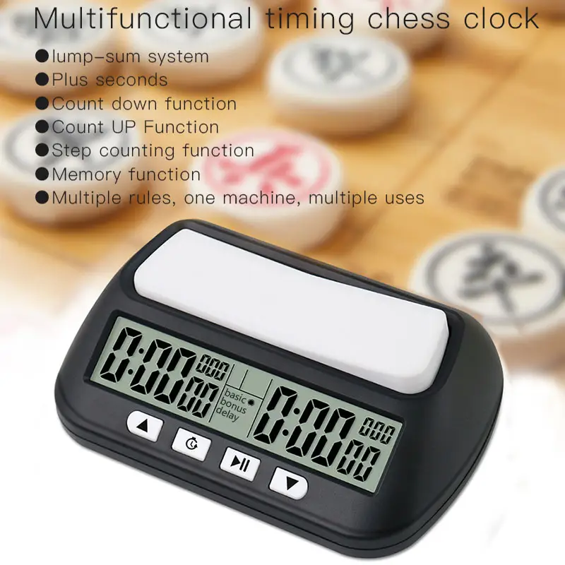 Listo para enviar portátil salto Digital cuenta arriba abajo temporizador Mesa juego de mesa cronómetro LED profesional juego de ajedrez reloj para regalos