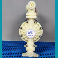 Pompe à eau pneumatique à diaphragme en fluoroplastique PVDF de 1-1/2 pouce, transporte des liquides corrosifs, de l'acide chlorhydrique et de l'hydroxyde de sodium