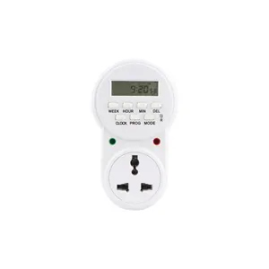 BXST New Electronic Programmable Digital Timer Countdown Mains Plug-in Timer