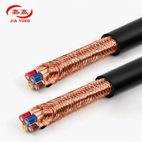 Kabel Data RVVP 8 Inti Terlindung 0.12-2.5mm² Kabel Fleksibel Anti-EMI Berlapis Anyaman Kepadatan Tinggi untuk Sensor