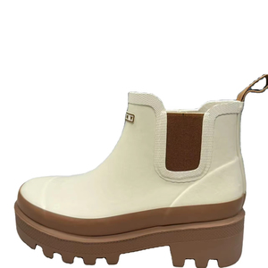 Stivali da pioggia impermeabili <span class=keywords><strong>con</strong></span> plateau Chelsea da donna-eleganti <span class=keywords><strong>stivaletti</strong></span> Slip-On <span class=keywords><strong>con</strong></span> Sole <span class=keywords><strong>in</strong></span> <span class=keywords><strong>gomma</strong></span> antiscivolo - Product Image 1