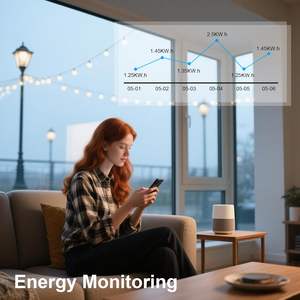 Contatore di Energia Intelligente Antela 16A Wi-Fi Bluetooth, Interruttore Monofase per Uso Universale con App Tuya - Product Image 4