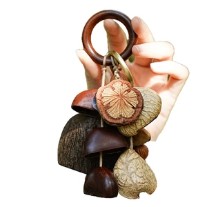 Wholesale Handmade Natural Fruit Shell <b>Wind</b> <b>Chime</b> Bag Charm, Zen Sound Healing Hanging Ornament For Gift Retail Shop - Product Image 1